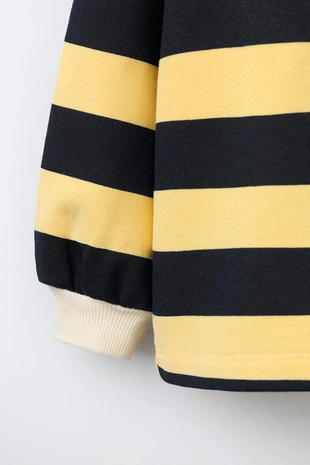 Толстовка поло в полоску- Заказать в России