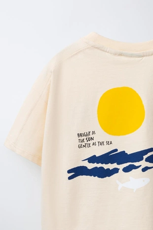 Футболка с вышивкой солнца- Заказать в России