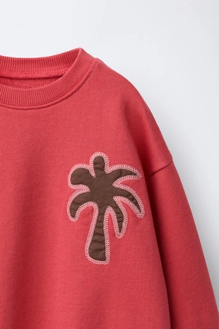 Толстовка с принтом «пальма»- Заказать в России