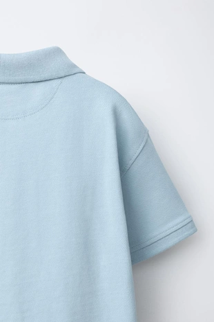 Однотонное поло пике