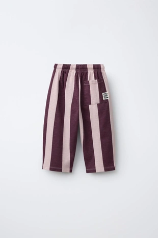 Прямые брюки из мягкой ткани в полоску