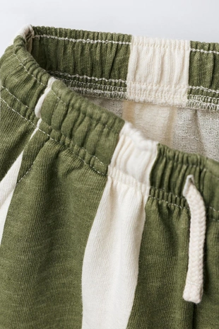 Брюки STRAIGHT из мягкой ткани в полоску