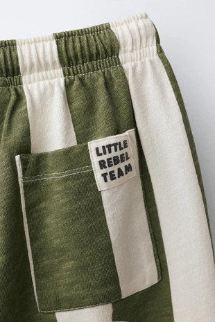 Брюки STRAIGHT из мягкой ткани в полоску