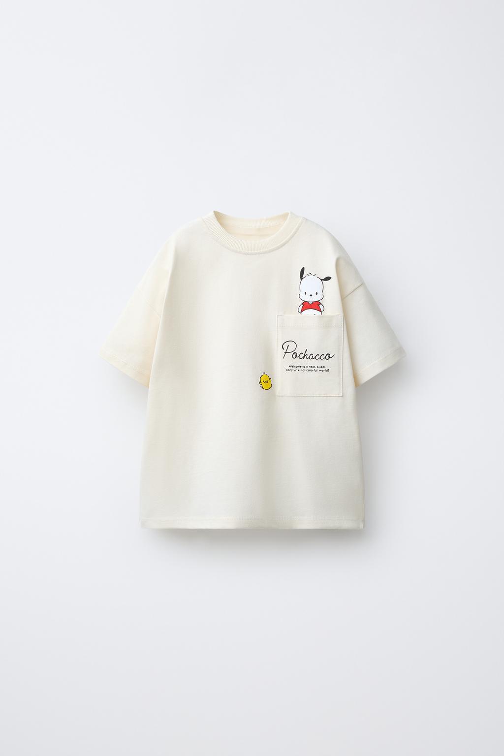 ФУТБОЛКА С КАРМАНОМ POCHACCO © SANRIO