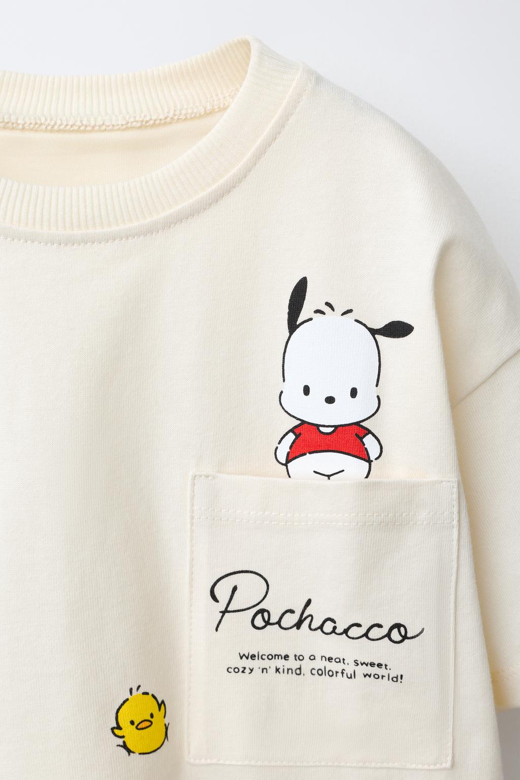 ФУТБОЛКА С КАРМАНОМ POCHACCO © SANRIO
