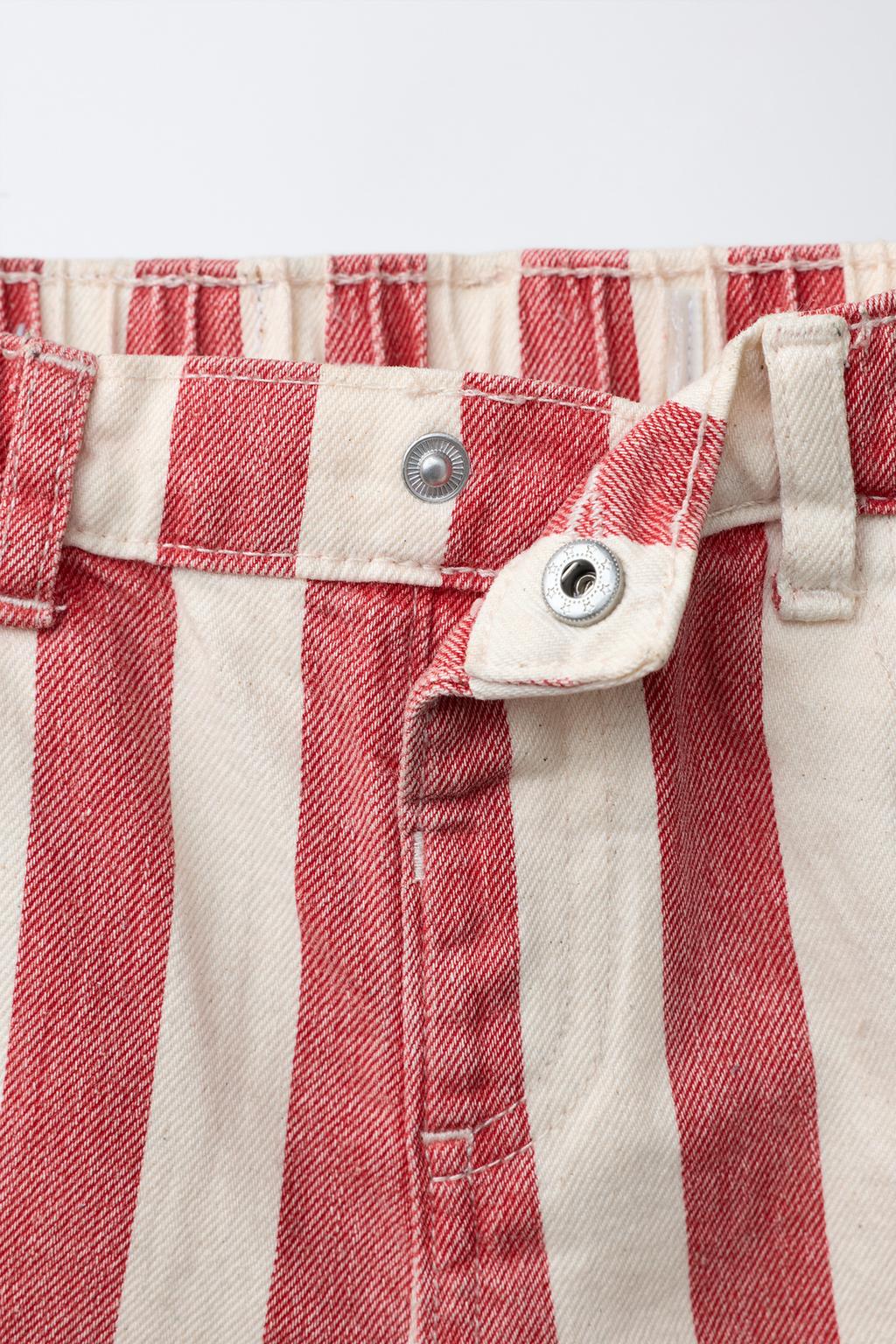 ДЖИНСОВЫЕ ШОРТЫ BAGGY В ПОЛОСКУ