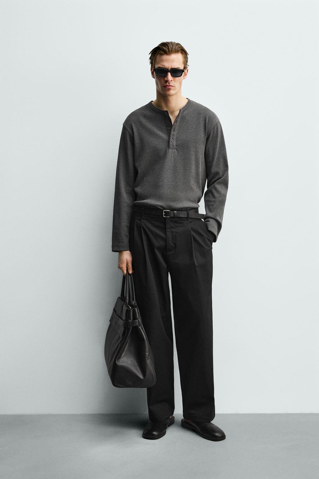 ФУТБОЛКА В РУБЧИК С ВОРОТНИКОМ НА ПУГОВИЦАХ