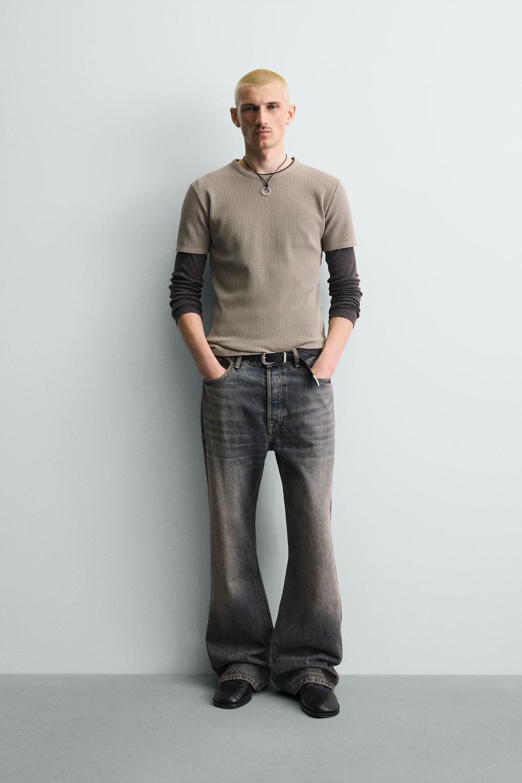 ФУТБОЛКА SLIM FIT ИЗ РЕЛЬЕФНОЙ ТКАНИ