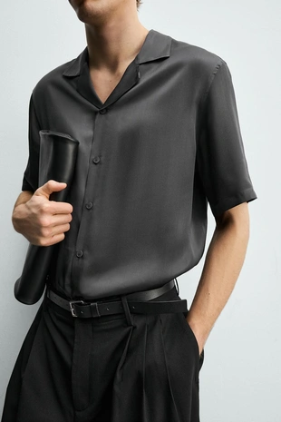 Атласная рубашка - Заказать в России