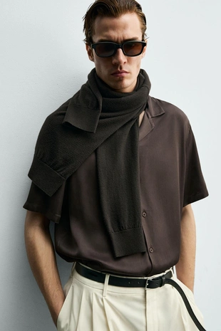 Атласная рубашка - Заказать в России