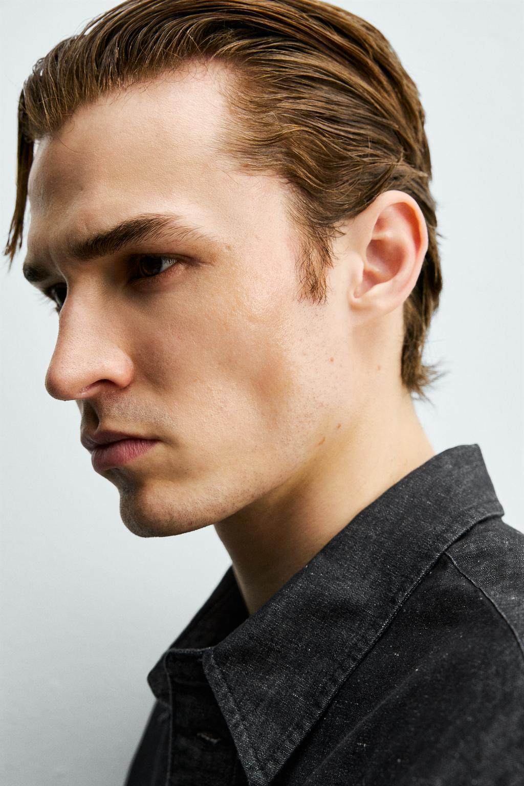 ДЖИНСОВАЯ РУБАШКА ИЗ ХЛОПКА И ЛЬНА