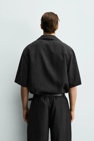 Рубашка RELAXED FIT из струящейся ткани