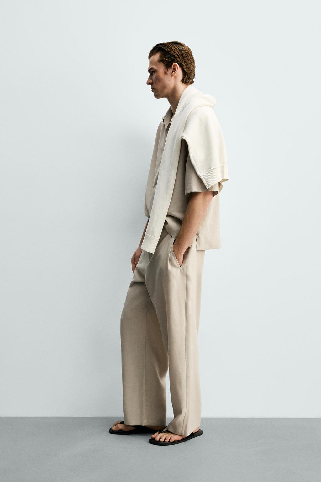 РУБАШКА RELAXED FIT ИЗ СТРУЯЩЕЙСЯ ТКАНИ