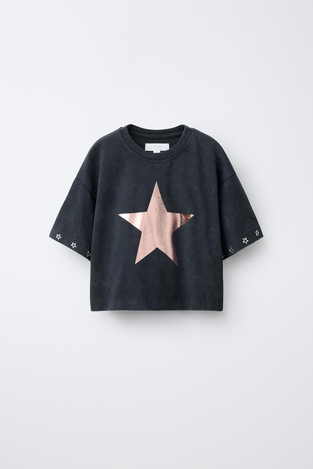 ФУТБОЛКА СО ЗВЕЗДАМИ И БЛЕСТКАМИ