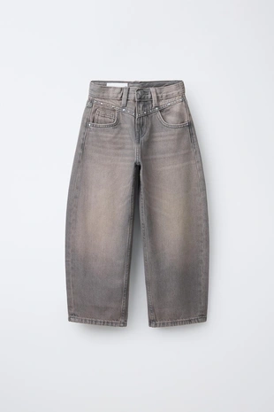 Джинсы BARREL с заклепками- Заказать в России