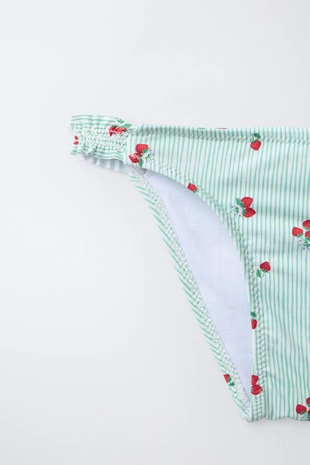 6-14 лет/ бикини в полоску и с клубникой- Заказать в России