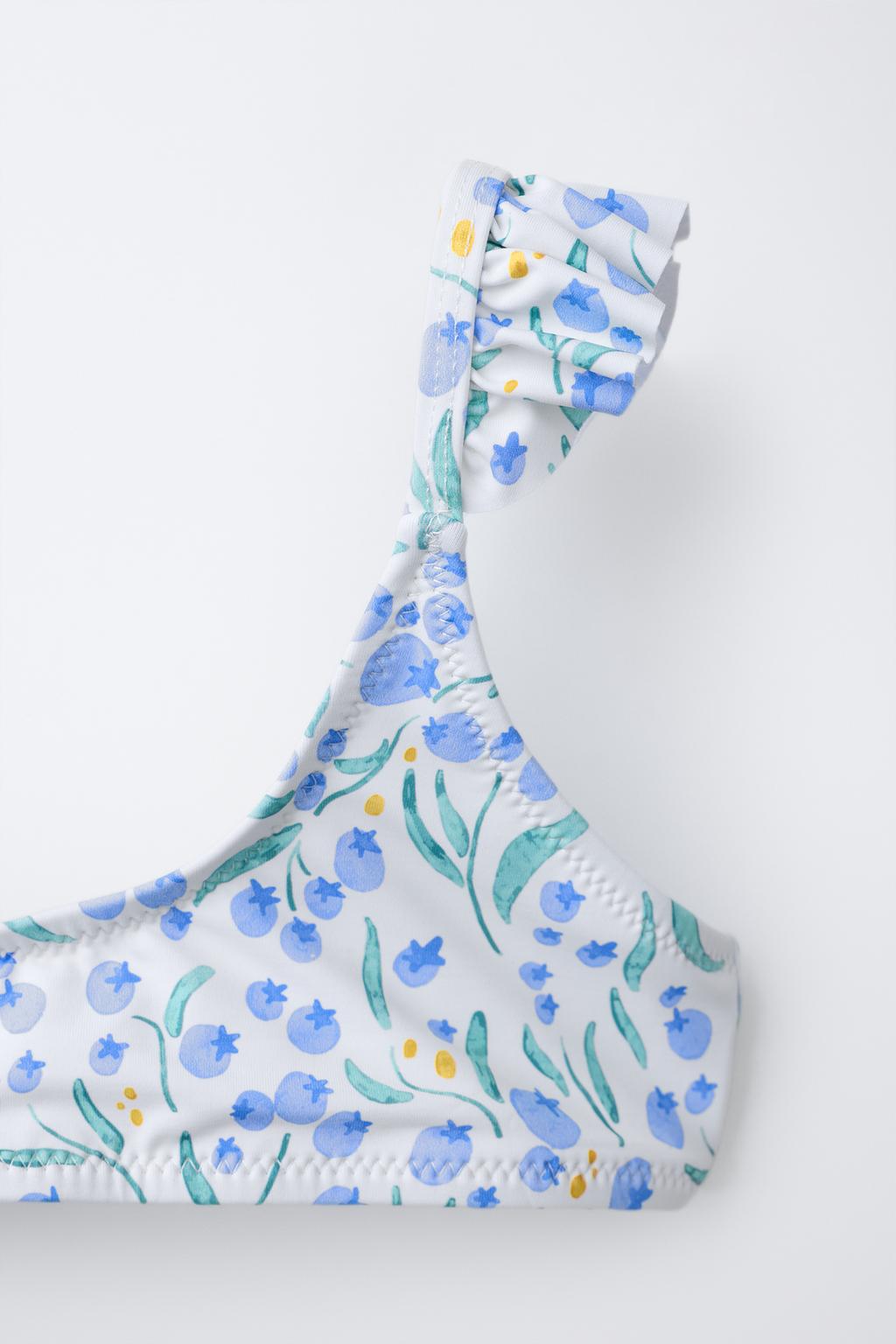 6-14 ЛЕТ/БИКИНИ С ПРИНТОМ «ЛИСТЬЯ»