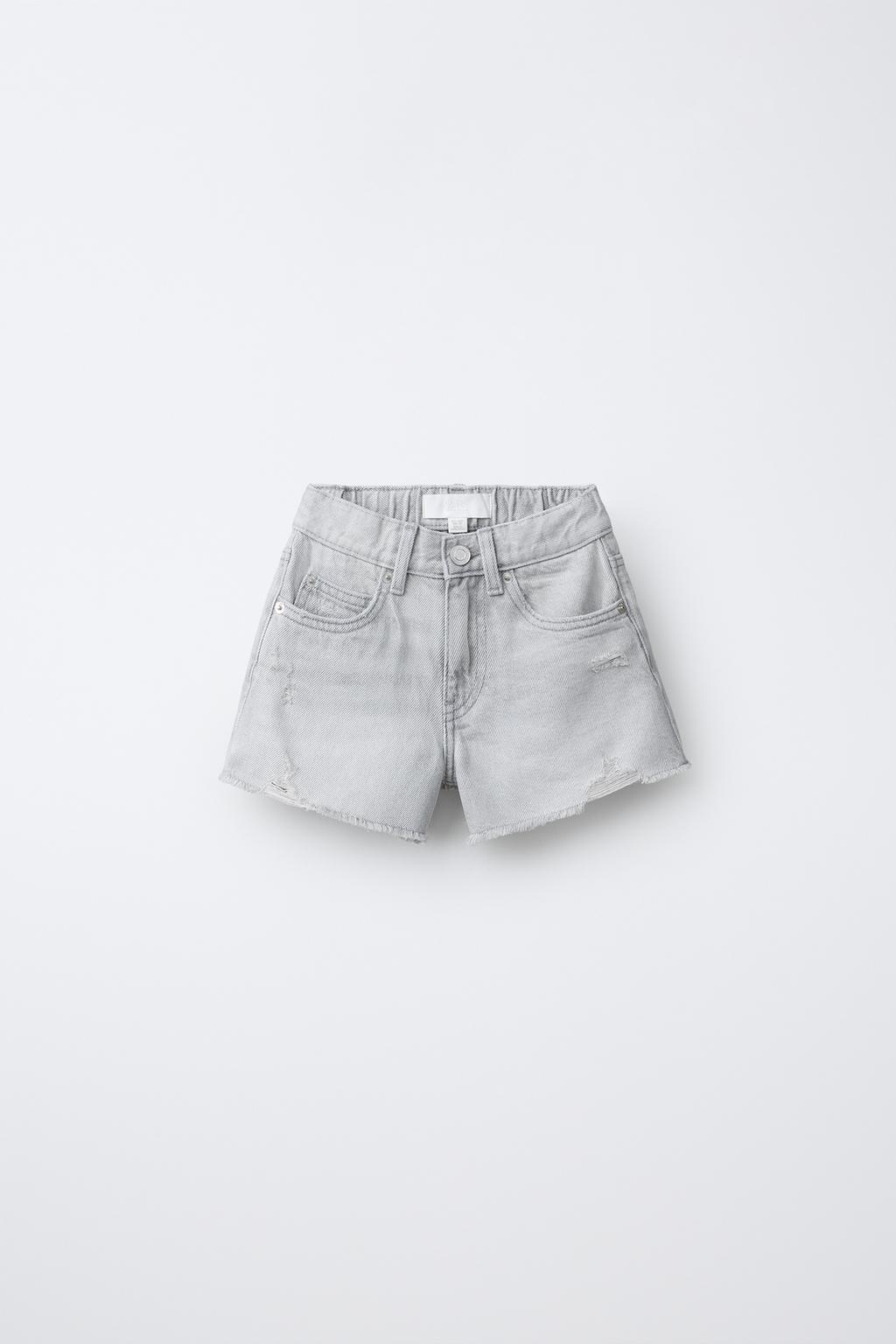 ДЖИНСОВЫЕ ШОРТЫ С РАЗРЕЗАМИ