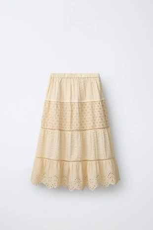 Длинная юбка с вышивкой шитье- Заказать в России