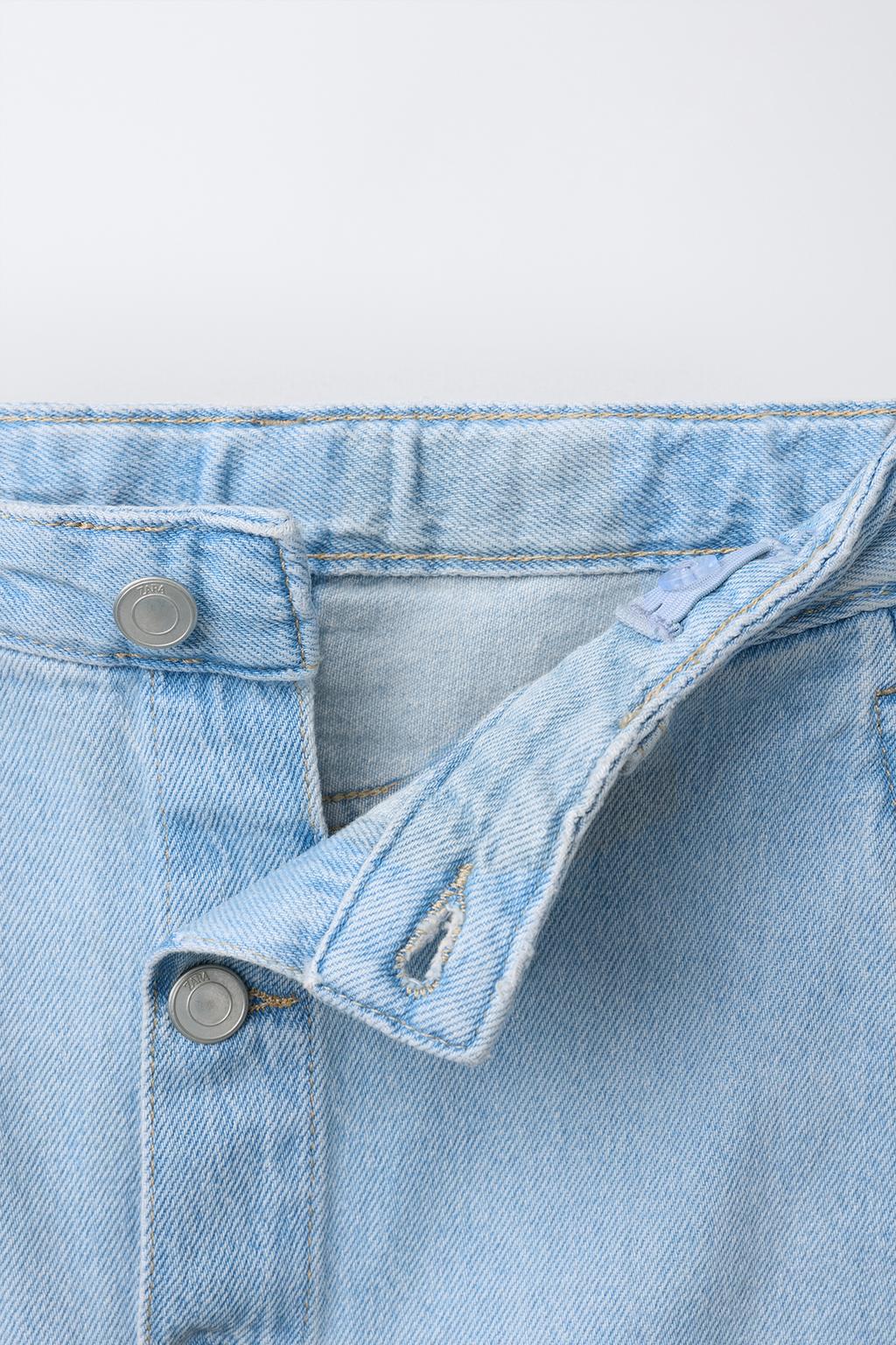 Джинсовые бермуды с пуговицами