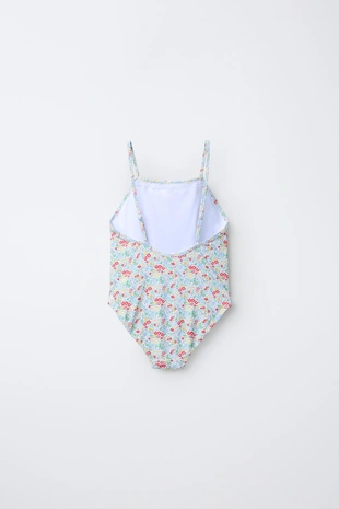 6-14 лет/купальник с цветочным принтом- Заказать в России