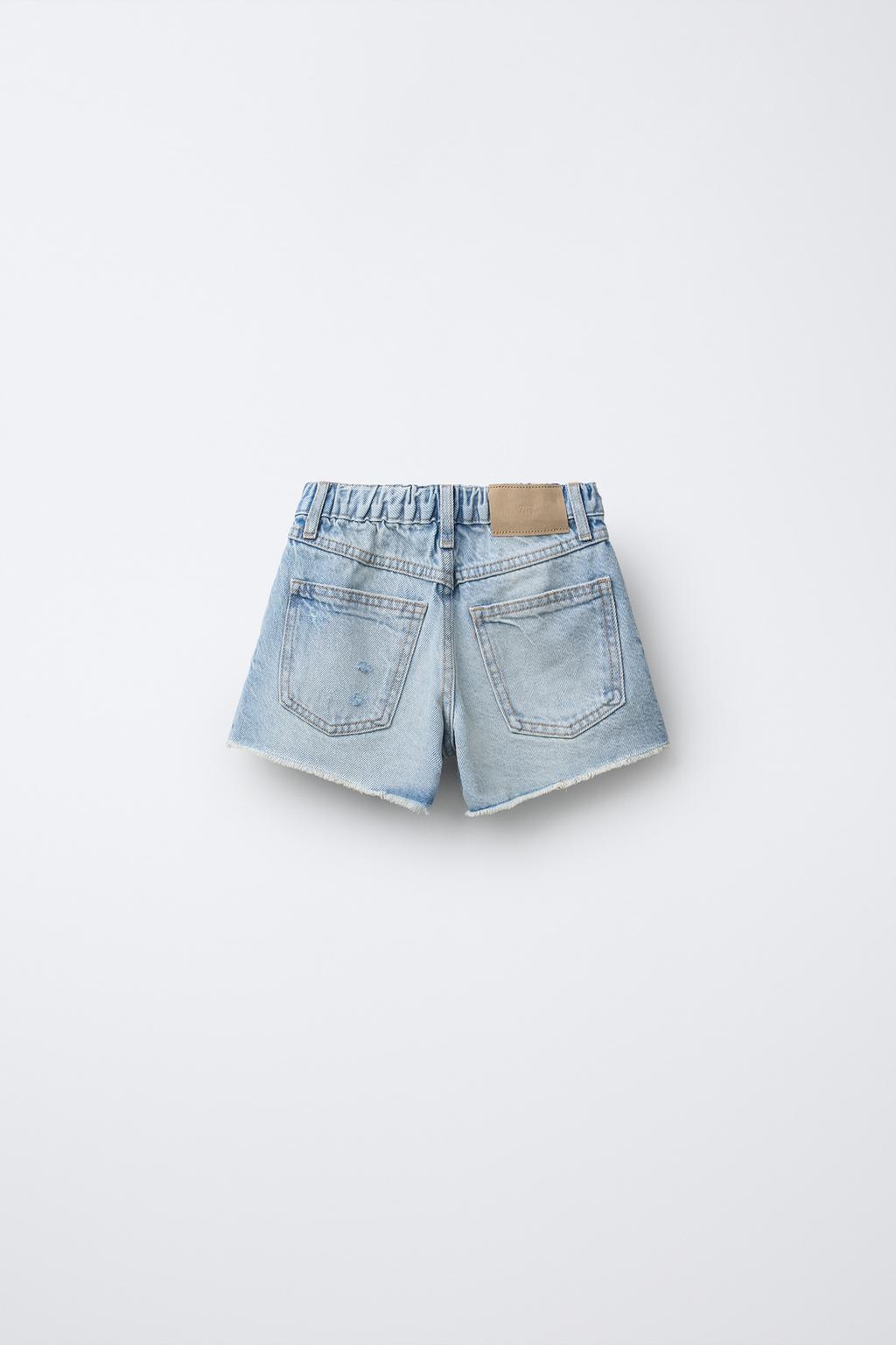 ДЖИНСОВЫЕ ШОРТЫ С РАЗРЕЗАМИ