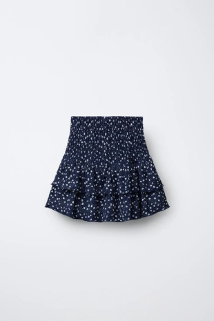 Юбка-шорты с цветочным принтом- Заказать в России