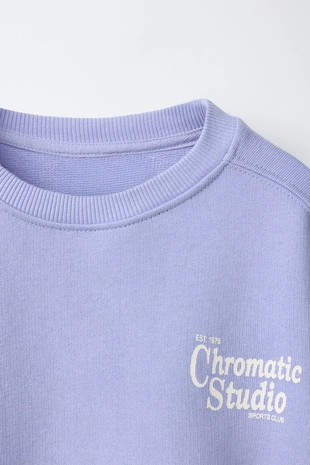 Толстовка с текстовым принтом- Заказать в России