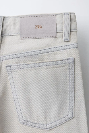 Джинсы WIDE LEG с заклепками- Заказать в России