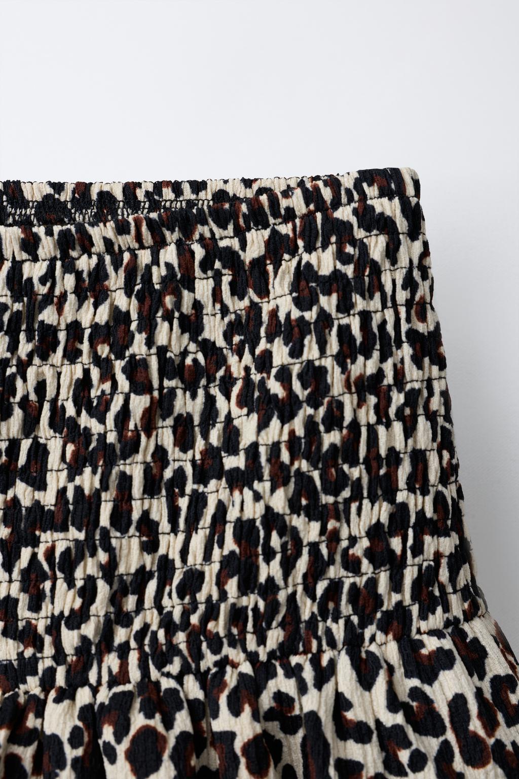 ЮБКА-ШОРТЫ С АНИМАЛИСТИЧЕСКИМ ПРИНТОМ