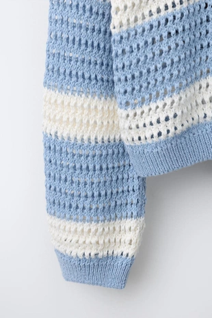 Джемпер в полоску с цифрой- Заказать в России