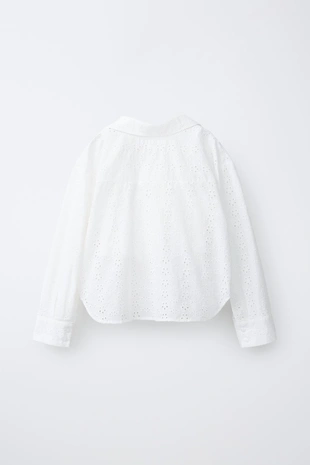 Комплект: рубашка и топ с вышивкой шиффли- Заказать в России