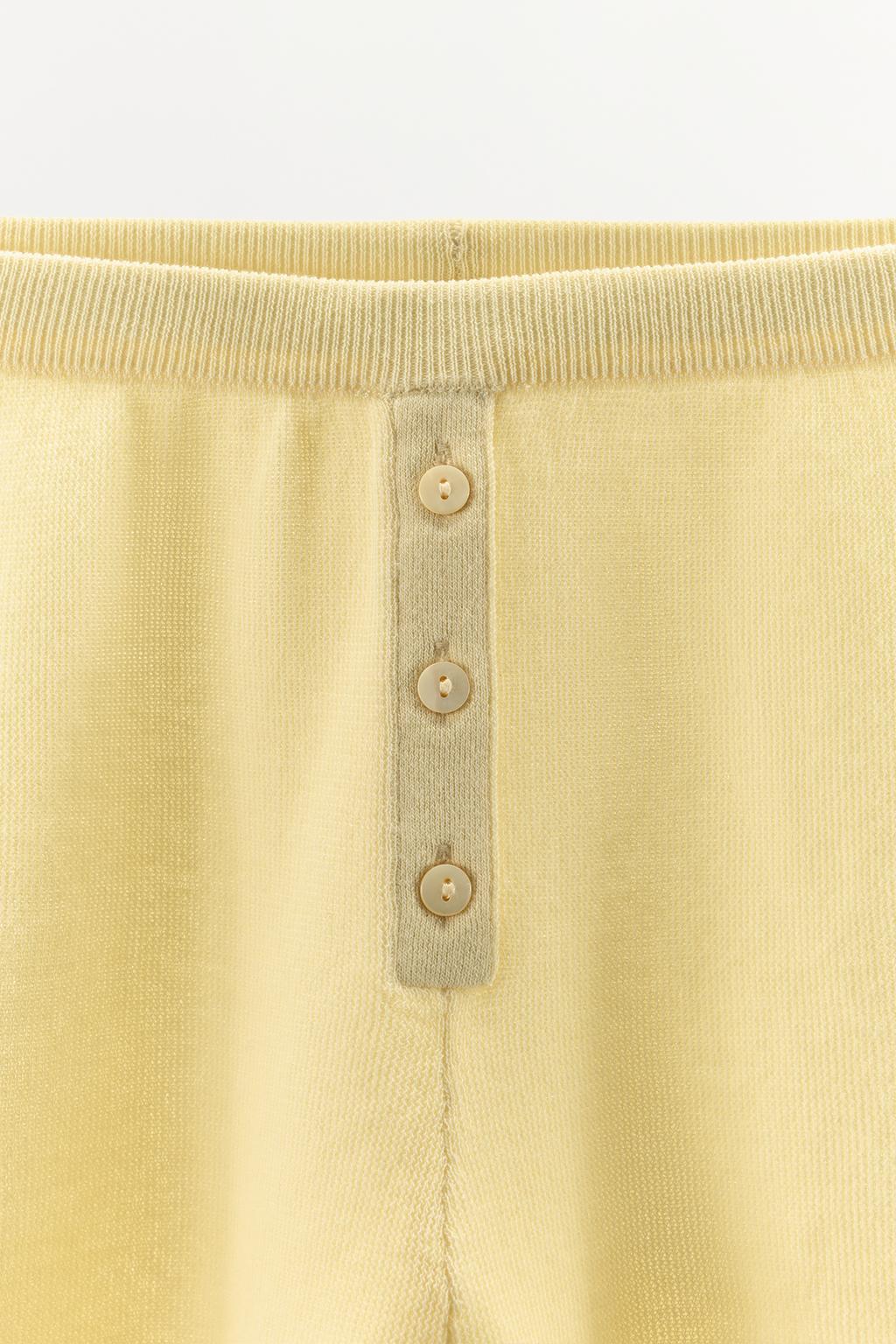 ШОРТЫ ИЗ ХЛОПКОВОЙ СМЕСИ С ПУГОВИЦАМИ