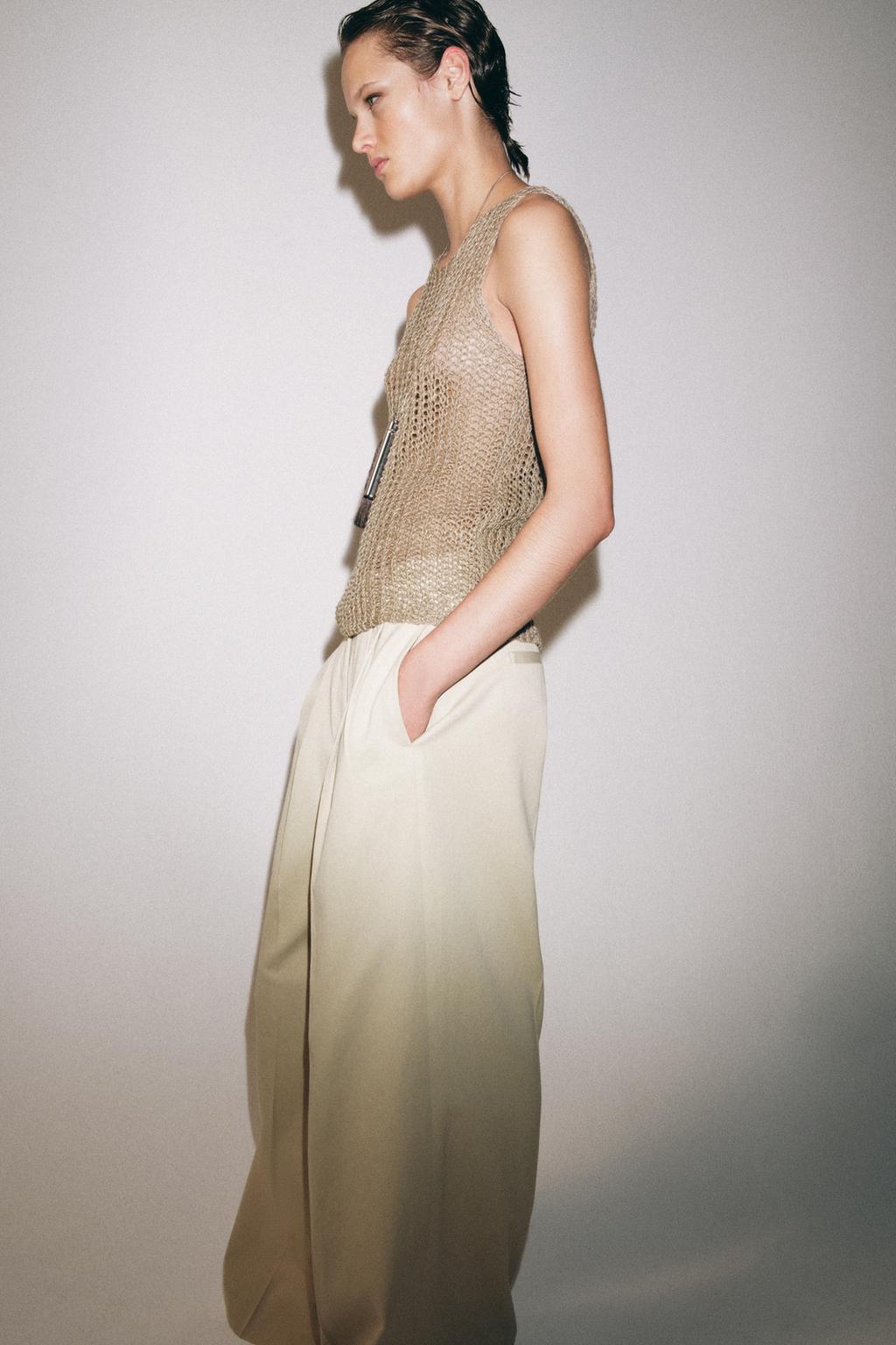 АЖУРНЫЙ ТОП ИЗ 100% ЛЬНА