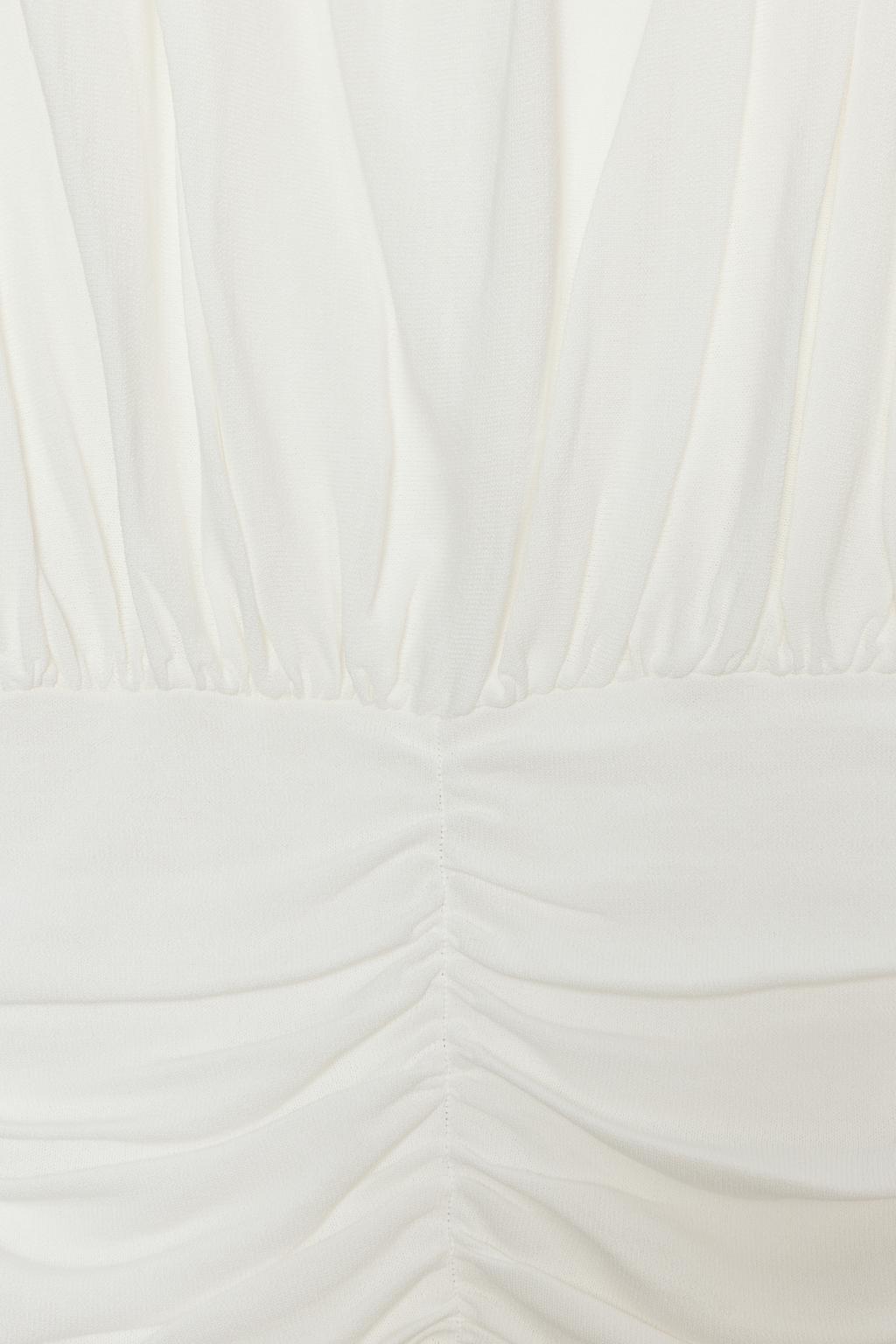 ТРИКОТАЖНЫЙ ТОП СО СБОРКАМИ