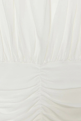 Трикотажный топ со сборками- Заказать в России