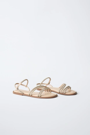 Сандалии со стразами- Заказать в России