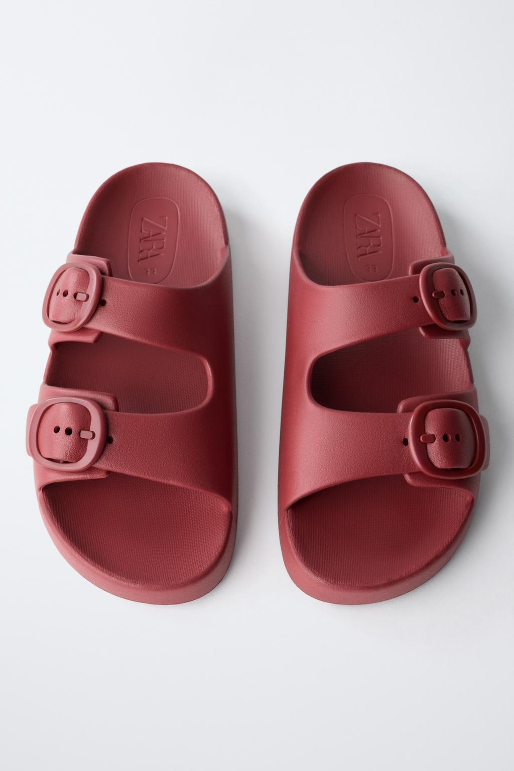 РЕЗИНОВЫЕ САНДАЛИИ С ПРЯЖКАМИ