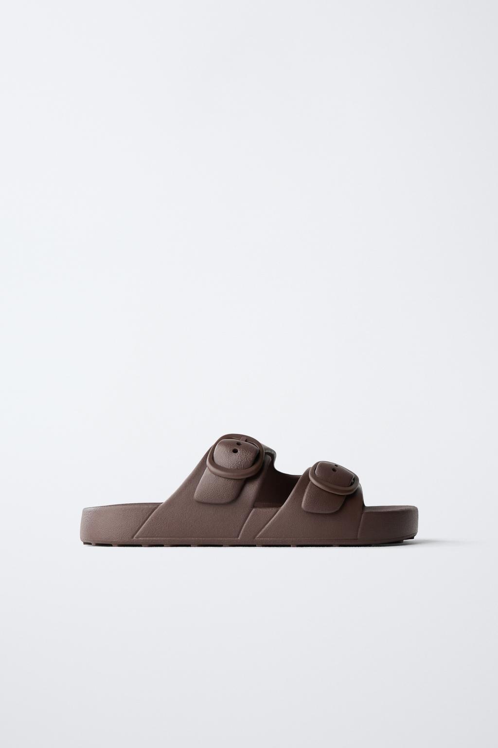 РЕЗИНОВЫЕ САНДАЛИИ С ПРЯЖКАМИ