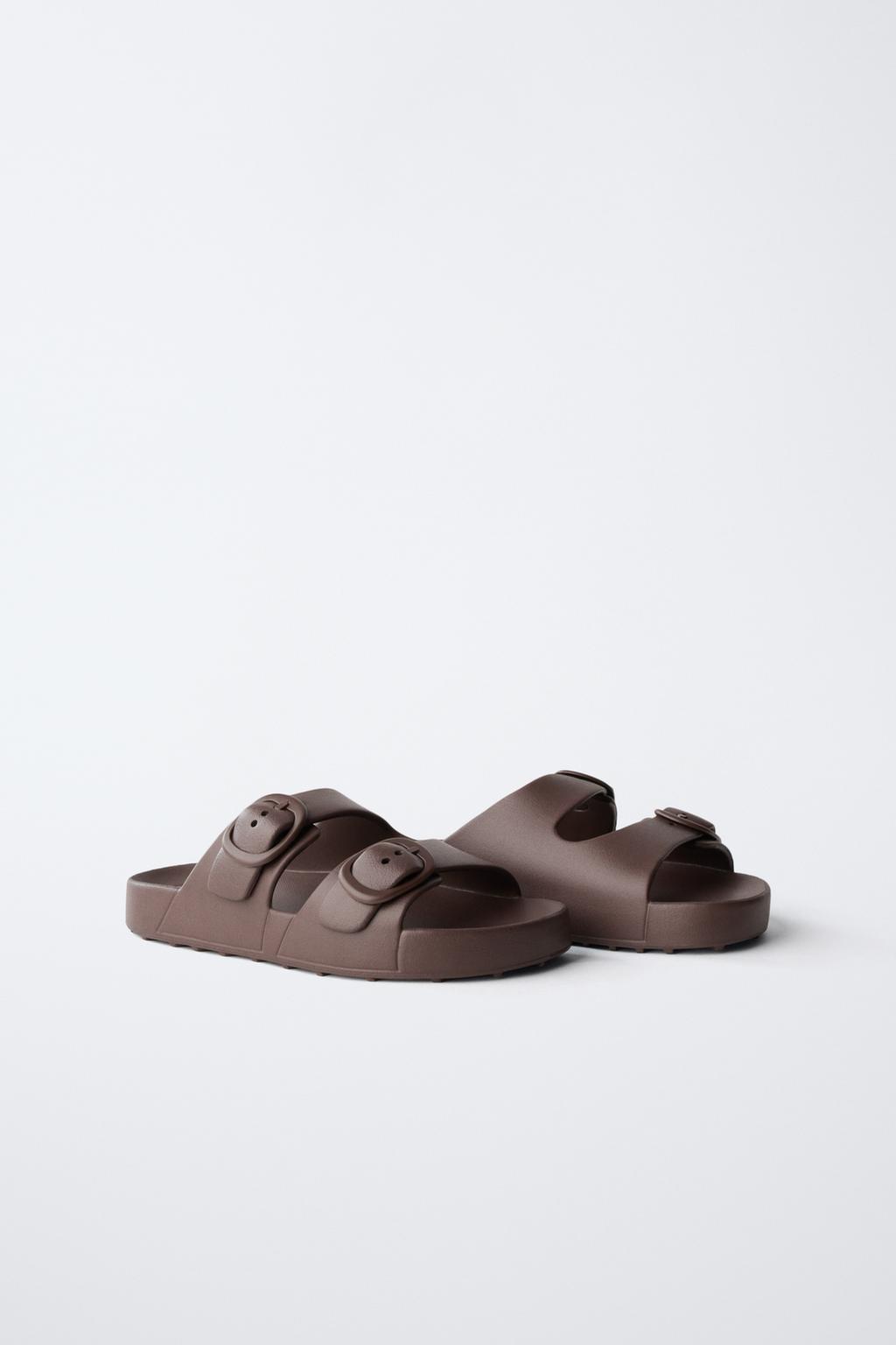 РЕЗИНОВЫЕ САНДАЛИИ С ПРЯЖКАМИ