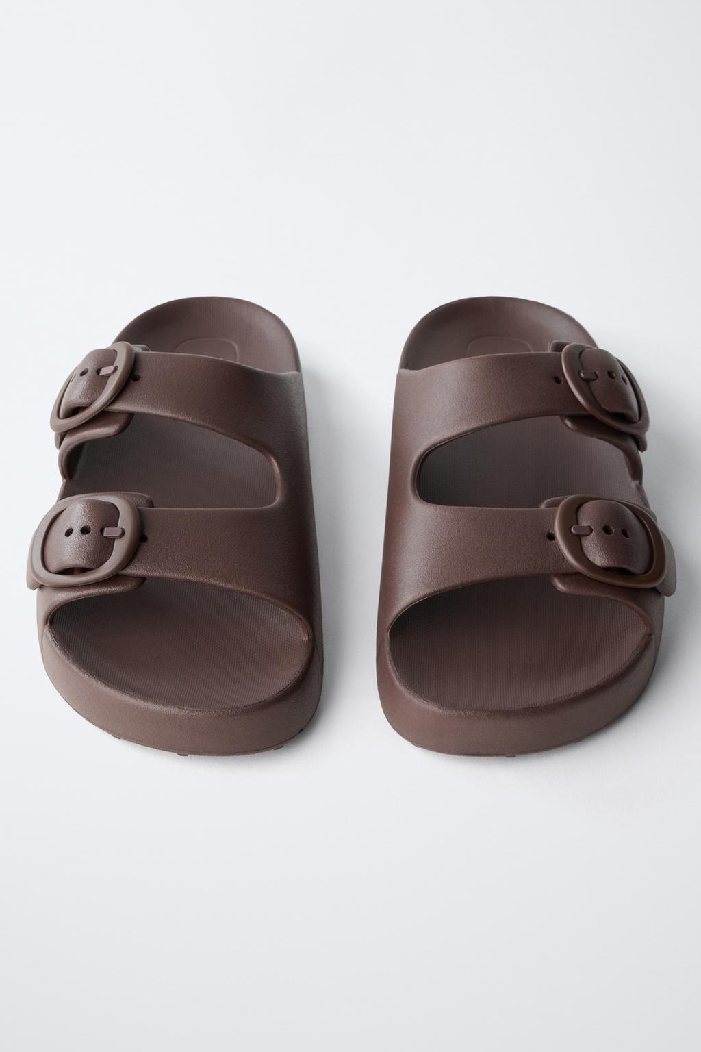 РЕЗИНОВЫЕ САНДАЛИИ С ПРЯЖКАМИ