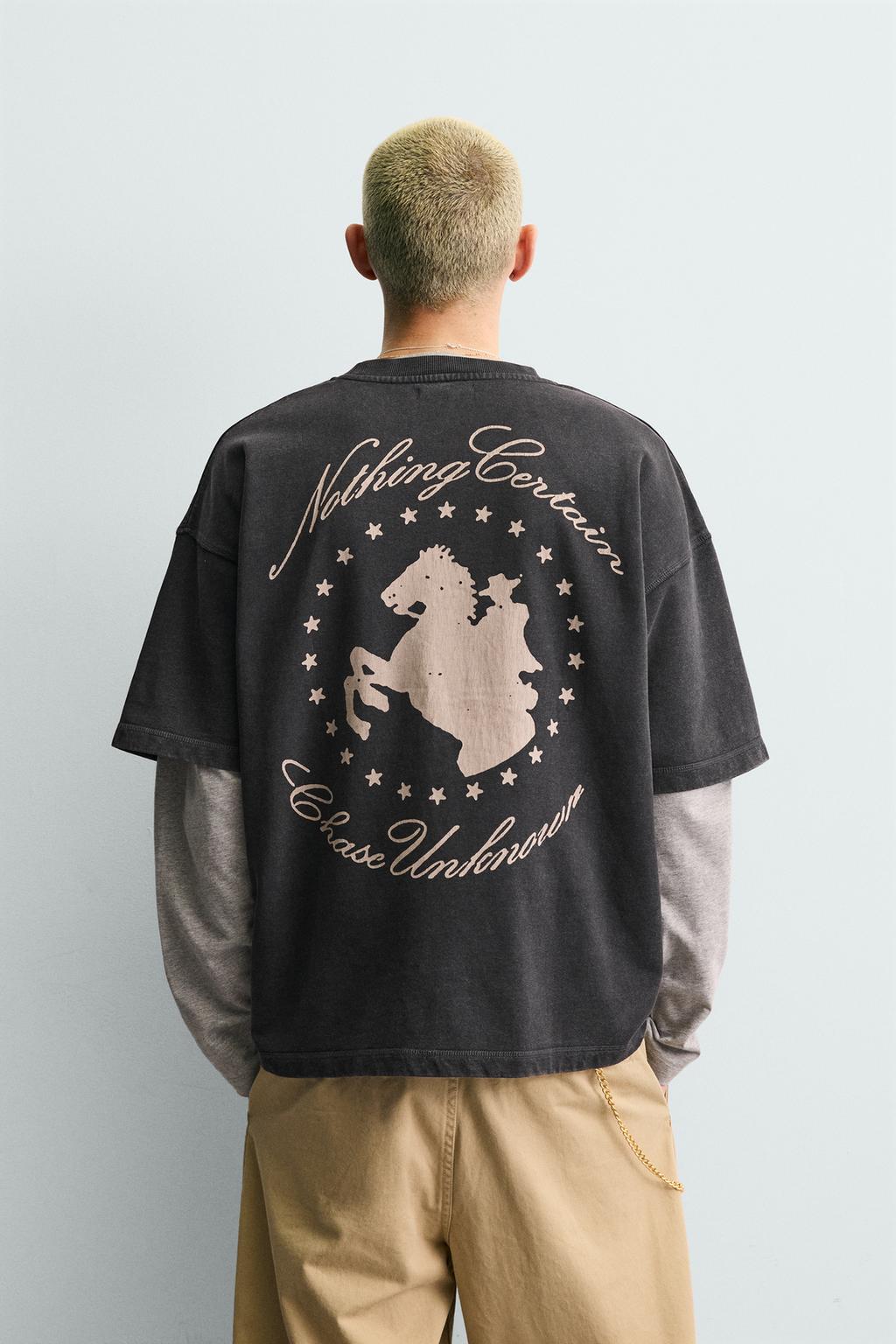 ТОЛСТОВКА С ГРАФИЧЕСКИМ ПРИНТОМ «ЛОШАДИ»