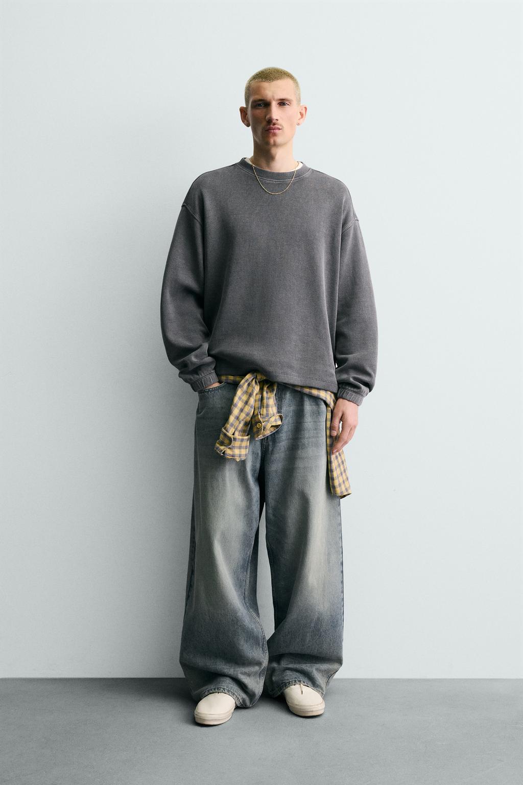 ТОЛСТОВКА С ЭФФЕКТОМ ПОТЕРТОСТИ