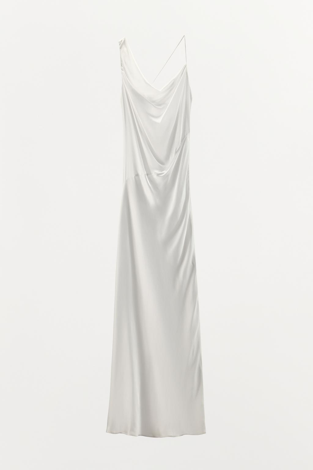 АТЛАСНОЕ ПЛАТЬЕ С ОТКРЫТОЙ СПИНОЙ