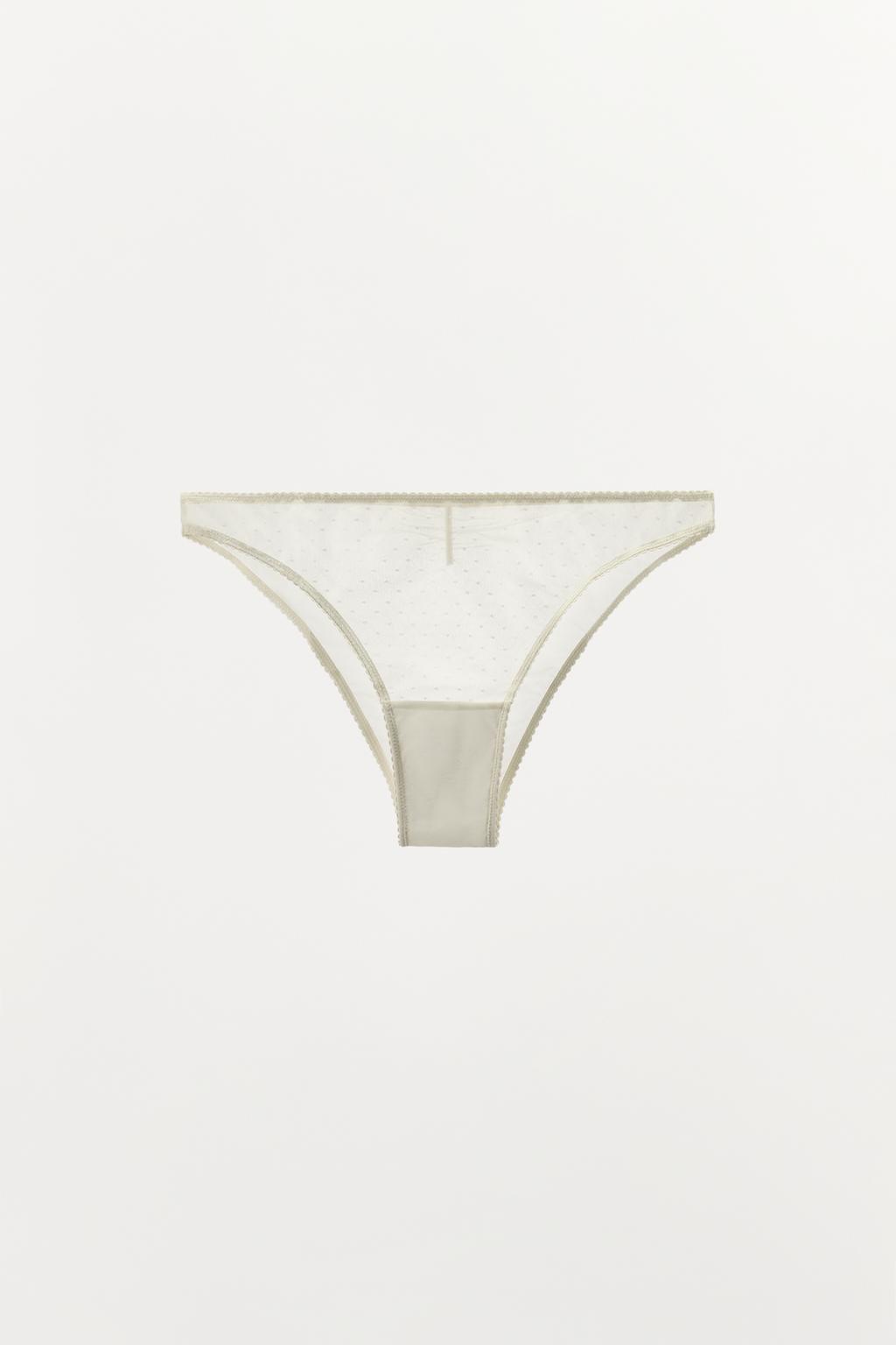 ТРУСЫ ИЗ СЕТЧАТОЙ ТКАНИ В ГОРОШЕК