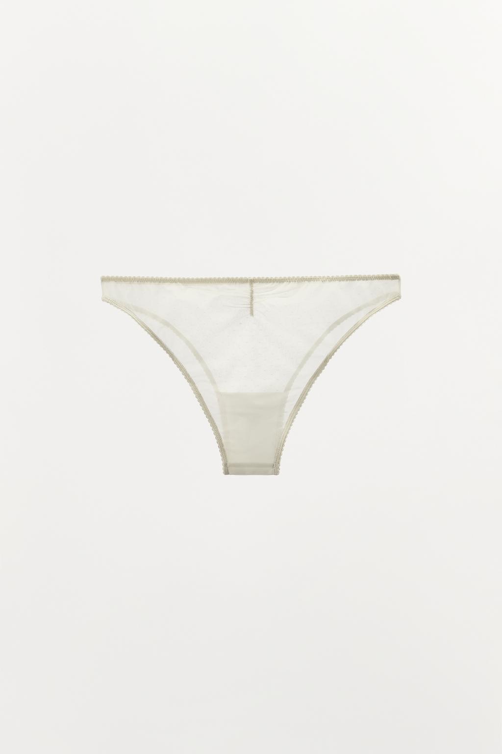 ТРУСЫ ИЗ СЕТЧАТОЙ ТКАНИ В ГОРОШЕК