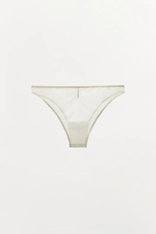 Трусы из сетчатой ткани в горошек- Заказать в России