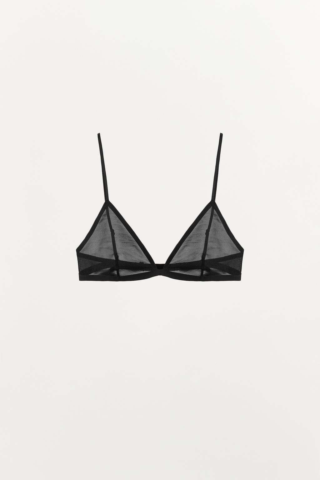 БРАЛЕТТ ИЗ ПОЛИАМИДА С ТРЕУГОЛЬНЫМИ ЧАШКАМИ