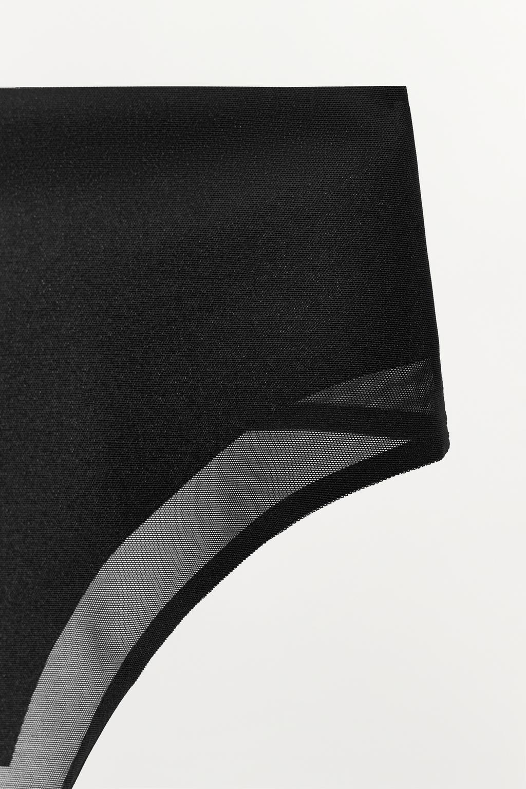 ТАНГА С ШИРОКИМ ПОЯСОМ ИЗ СМЕСОВОГО ПОЛИАМИДА