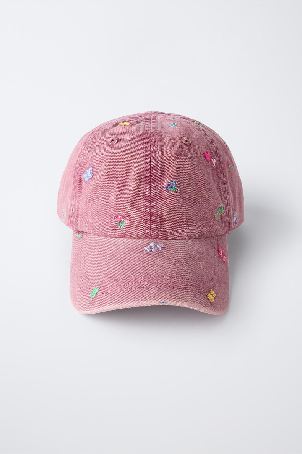 КЕПКА С ЦВЕТОЧНОЙ ВЫШИВКОЙ